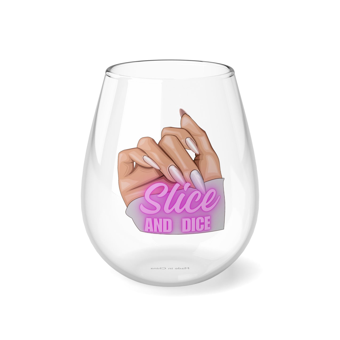 Slice & Dice Wine Glass