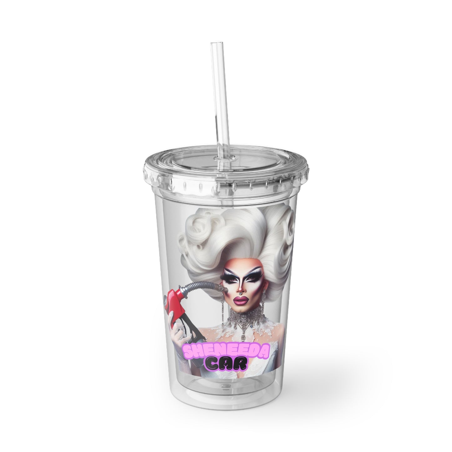 Sheneeda Car Drag Acrylic Cup