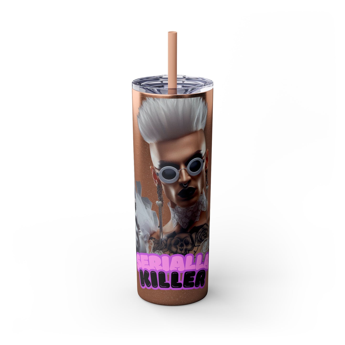 Serialla Killer Drag Tumbler with Straw, 20oz
