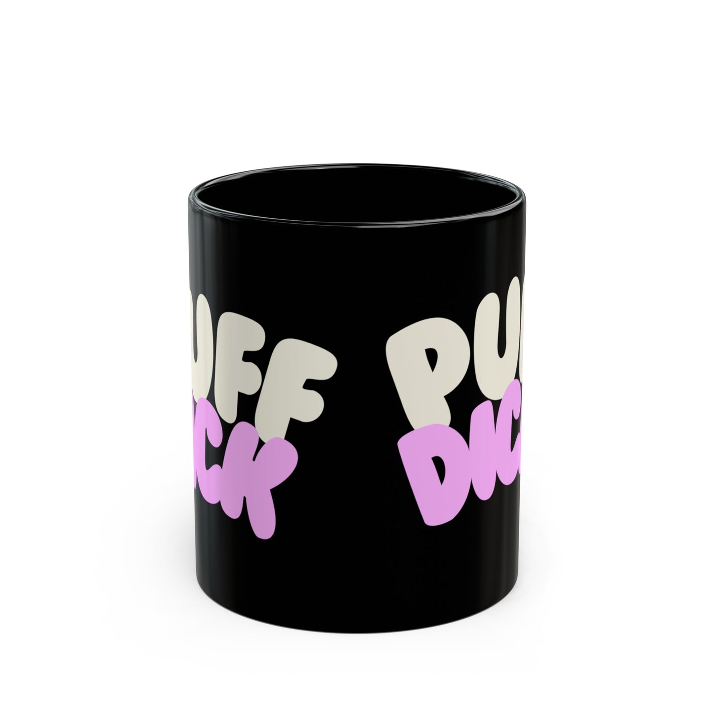 Puff Dick Black Mug 11oz