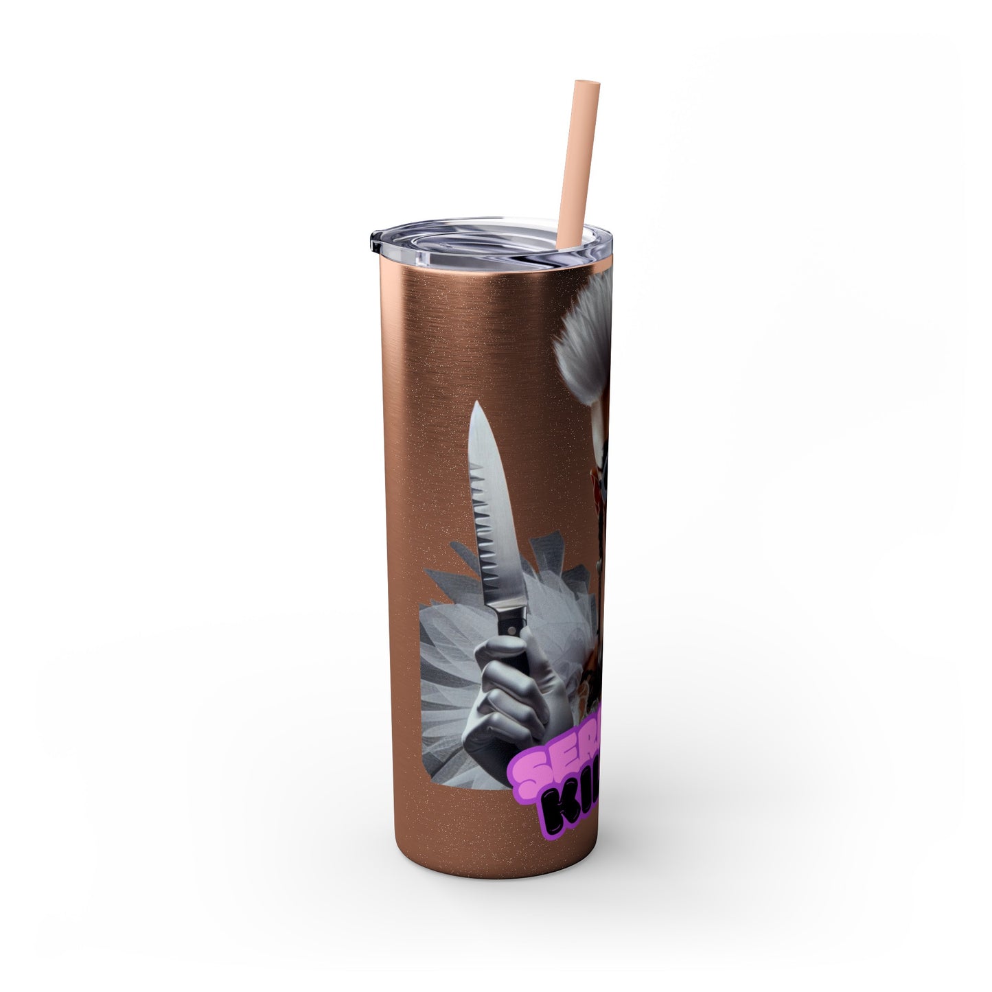 Serialla Killer Drag Tumbler with Straw, 20oz