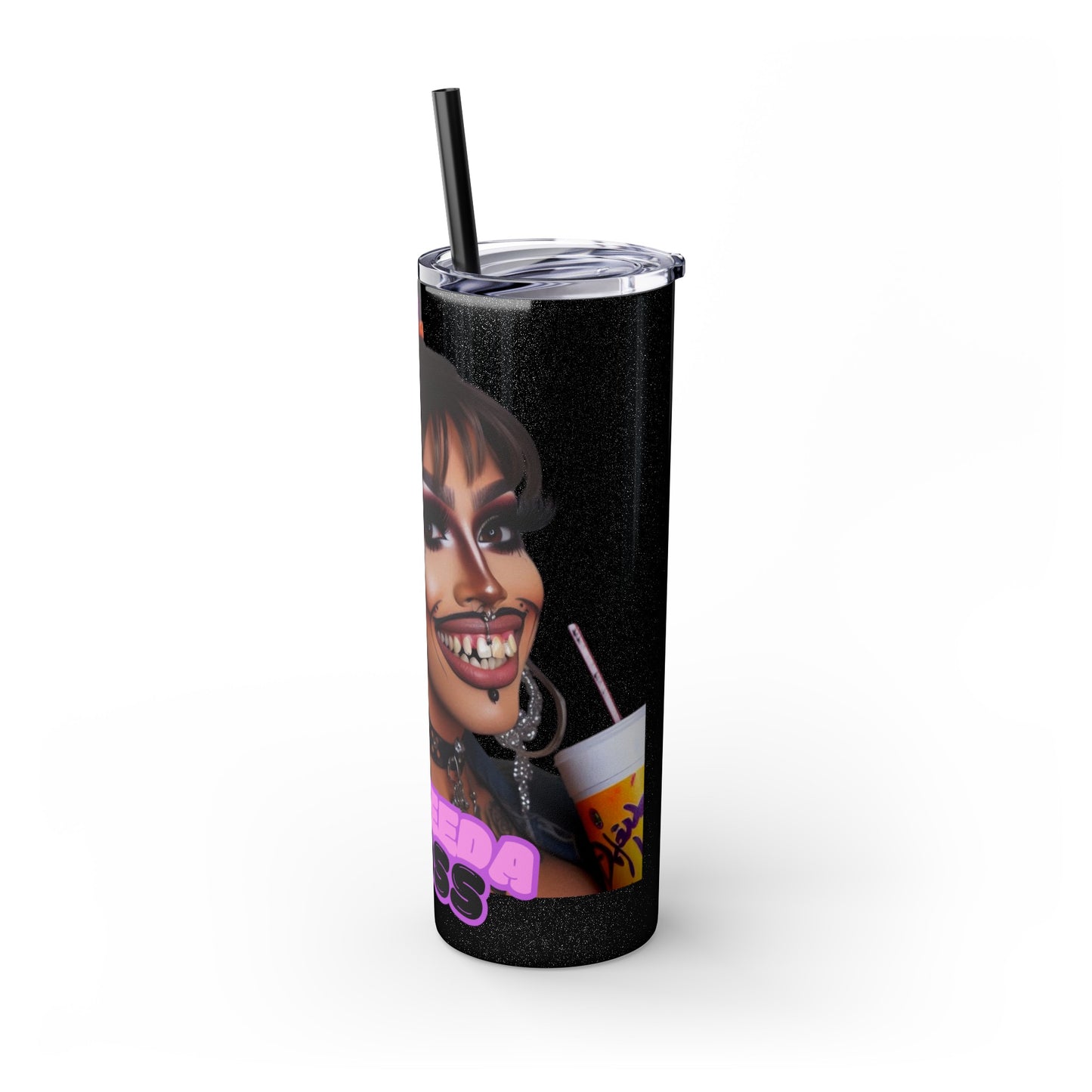 Sheneeda Floss Tumbler with Straw, 20oz