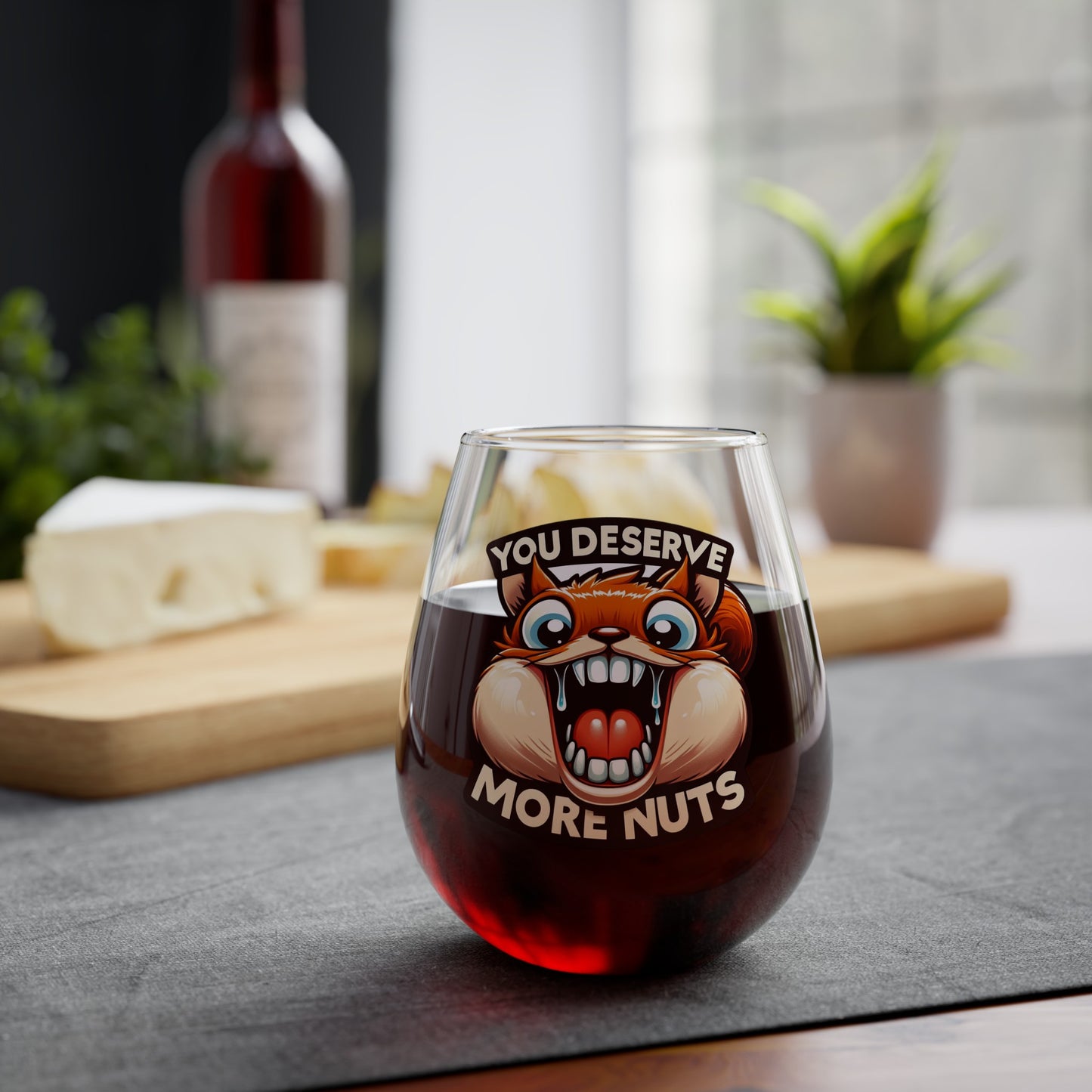 More Nuts Wine Glass