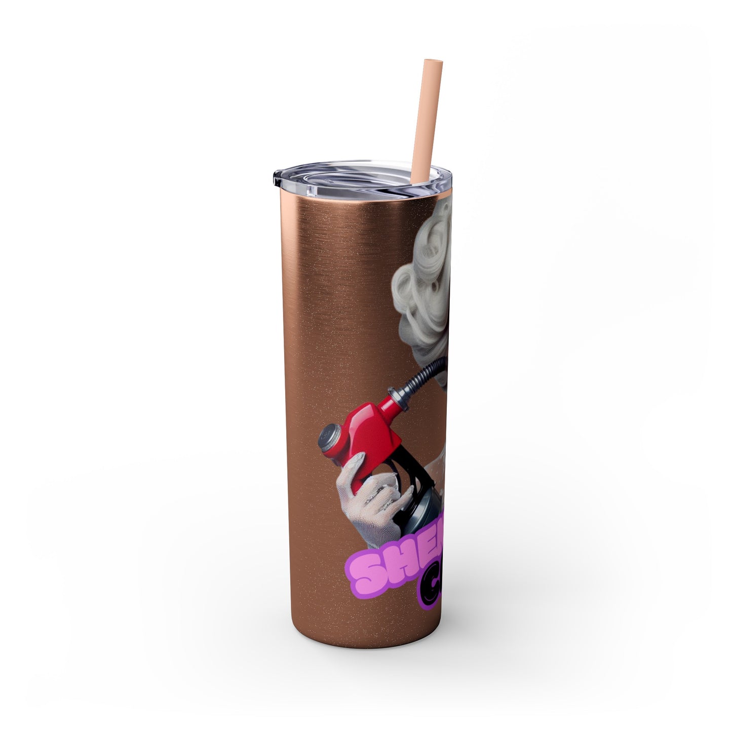 Sheneeda Car Drag Tumbler with Straw, 20oz