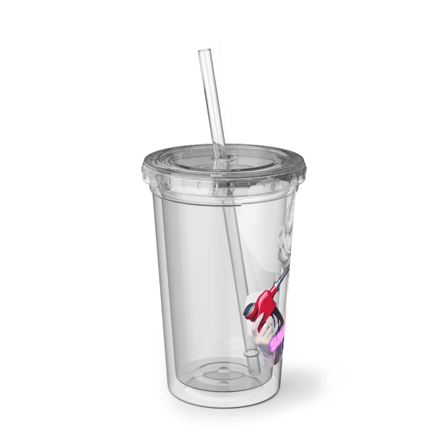 Sheneeda Car Drag Acrylic Cup