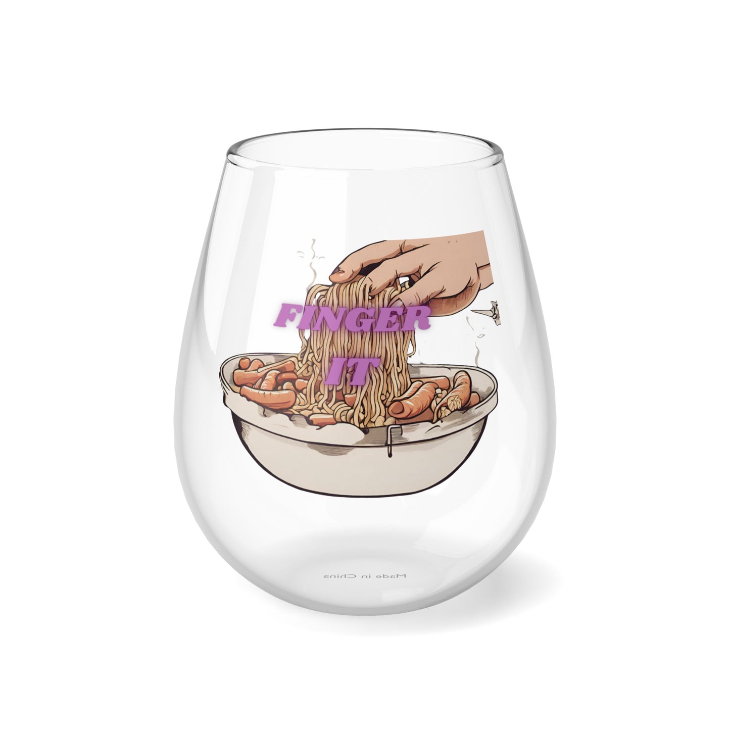 Finger It Wine Glass