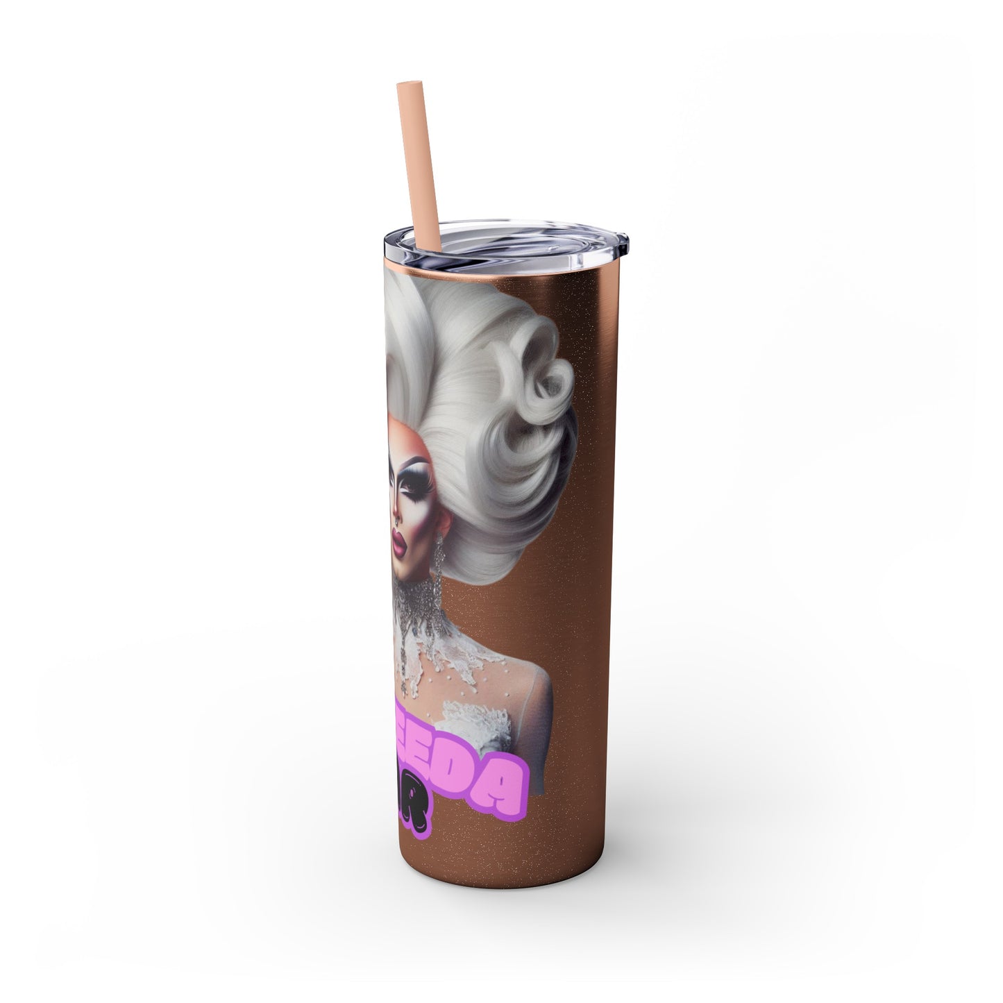 Sheneeda Car Drag Tumbler with Straw, 20oz