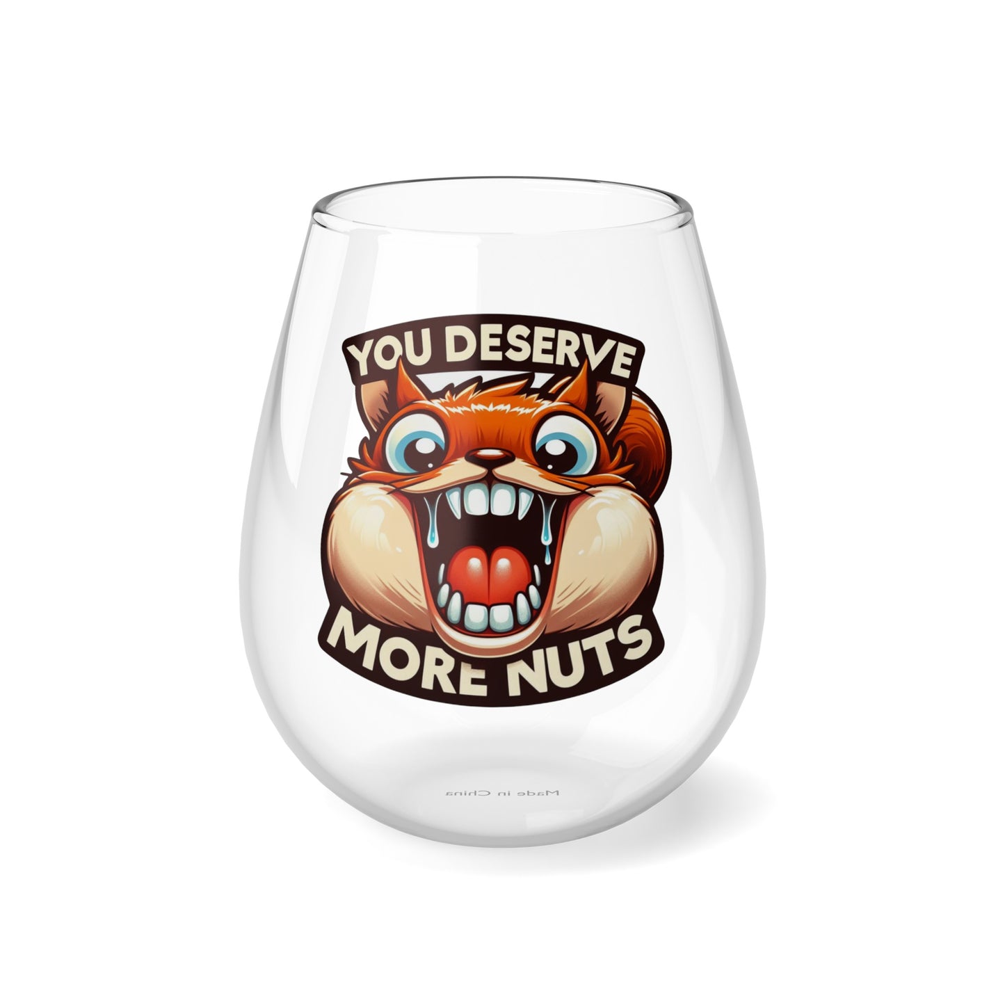 More Nuts Wine Glass