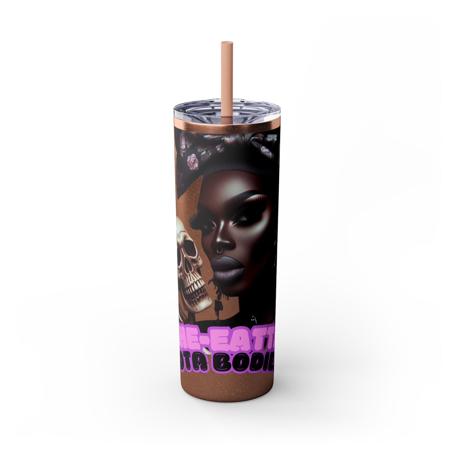 She-eatta Lota Bodies Drag Tumbler with Straw, 20oz