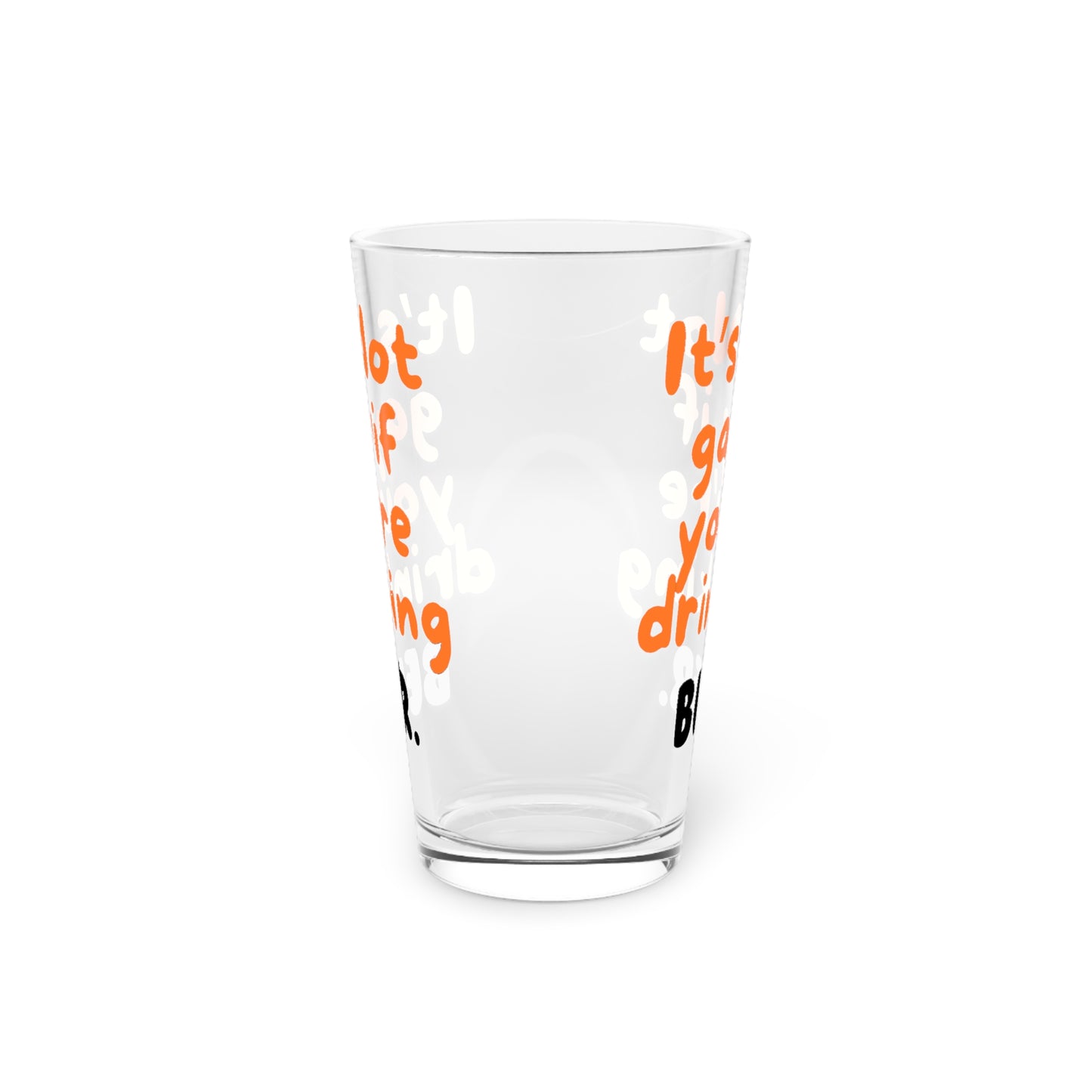 Not Gay Beer Pint Glass, 16oz