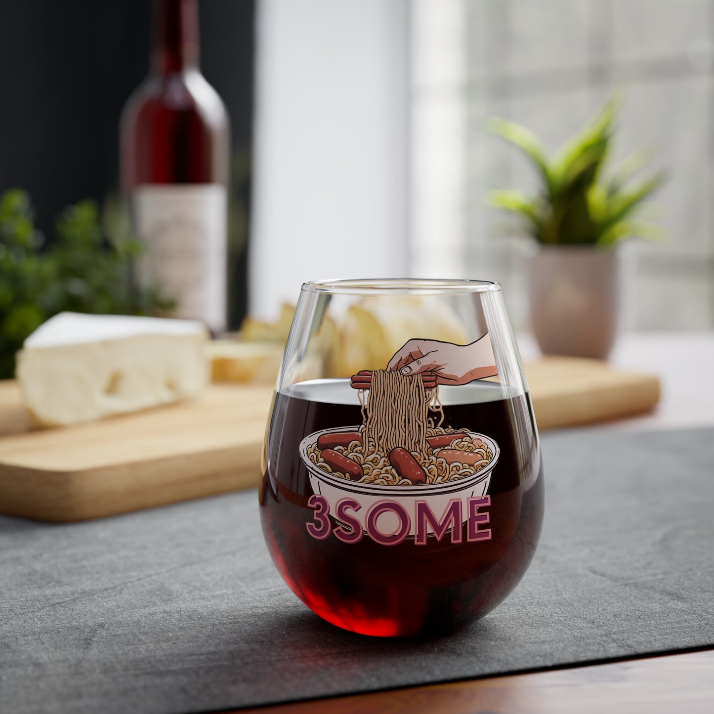3Some Stemless Wine Glass, 11.75oz