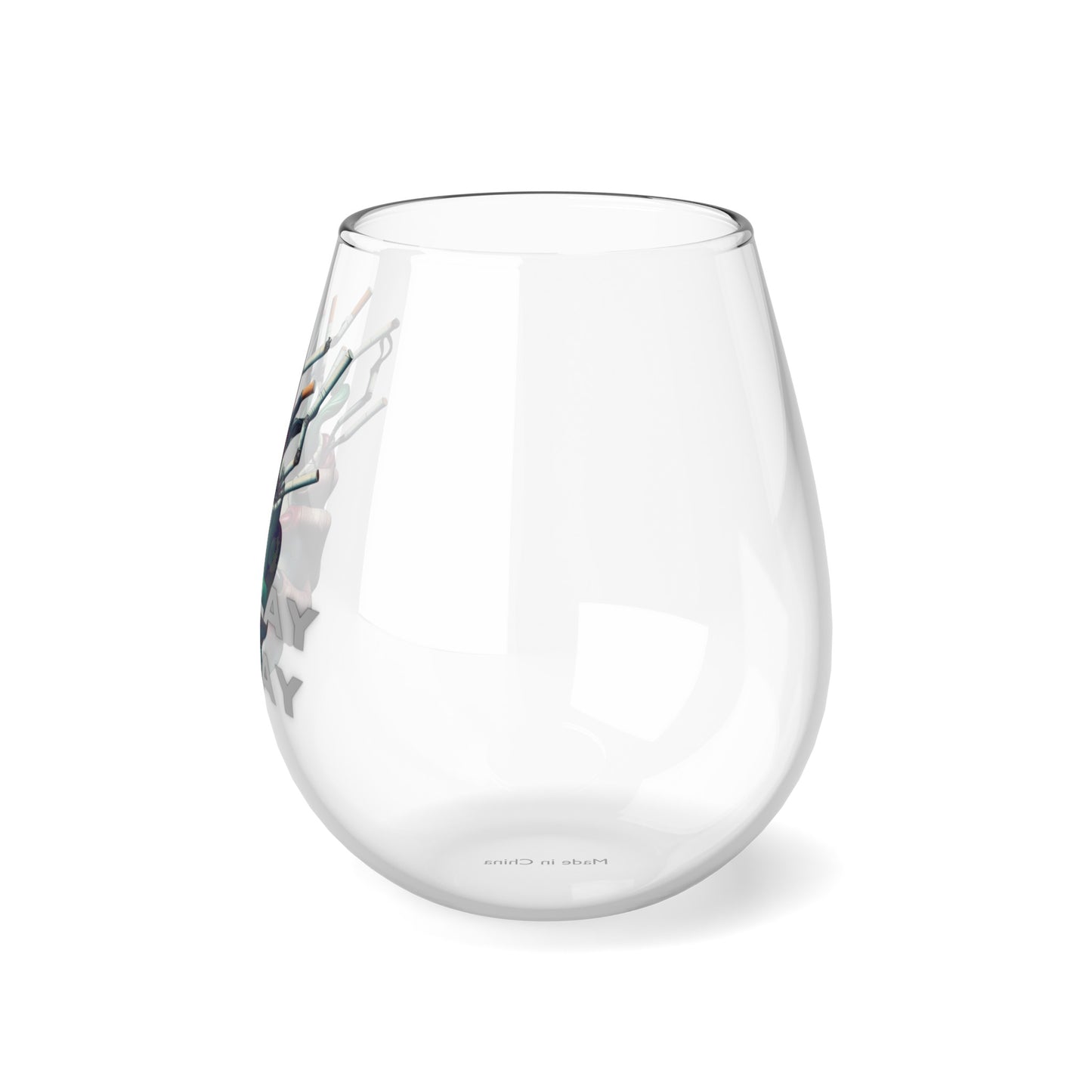 Slay Day Wine Glass