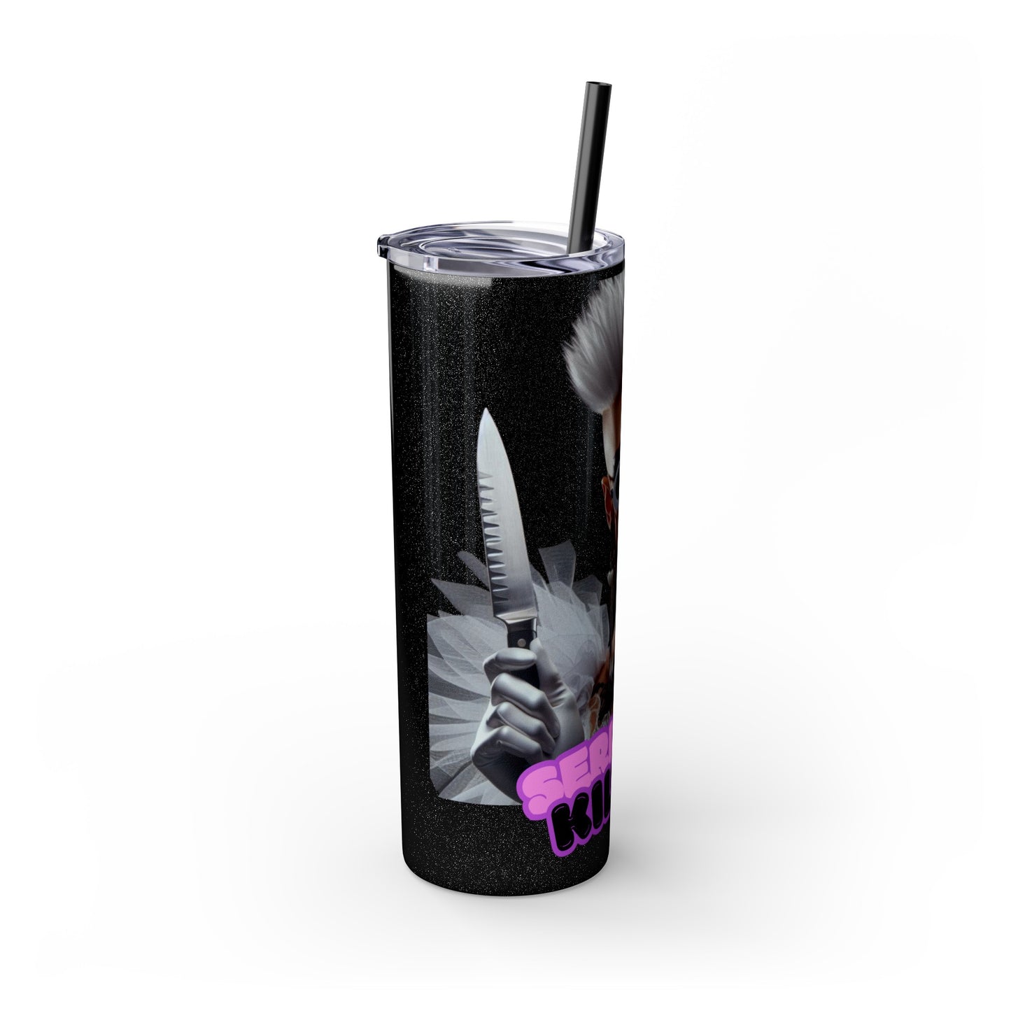 Serialla Killer Drag Tumbler with Straw, 20oz
