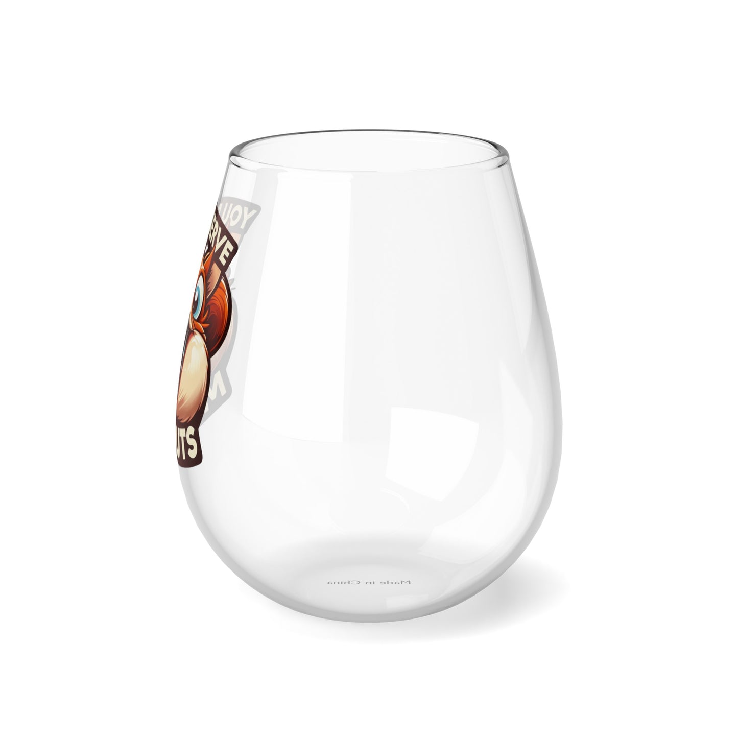 More Nuts Wine Glass