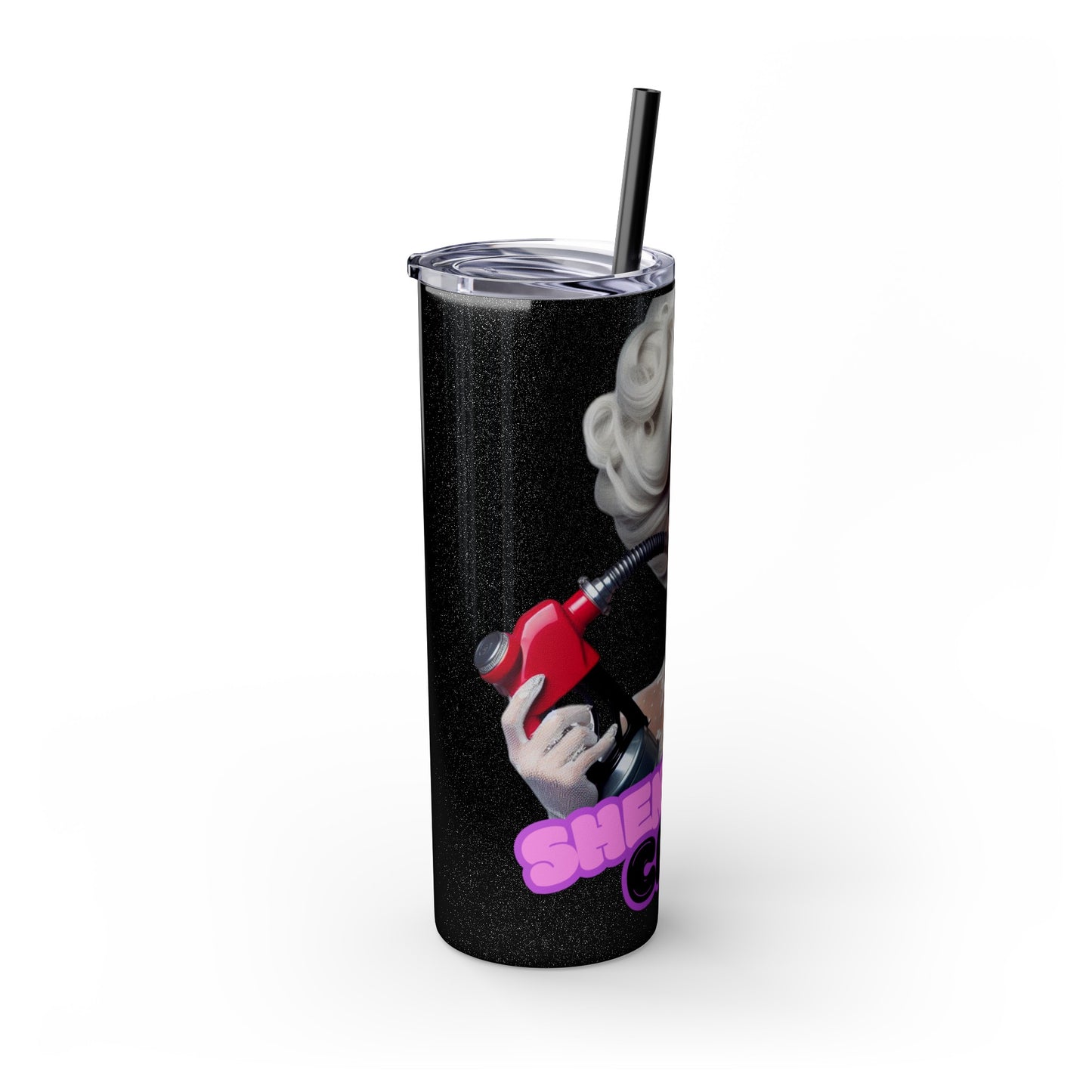 Sheneeda Car Drag Tumbler with Straw, 20oz