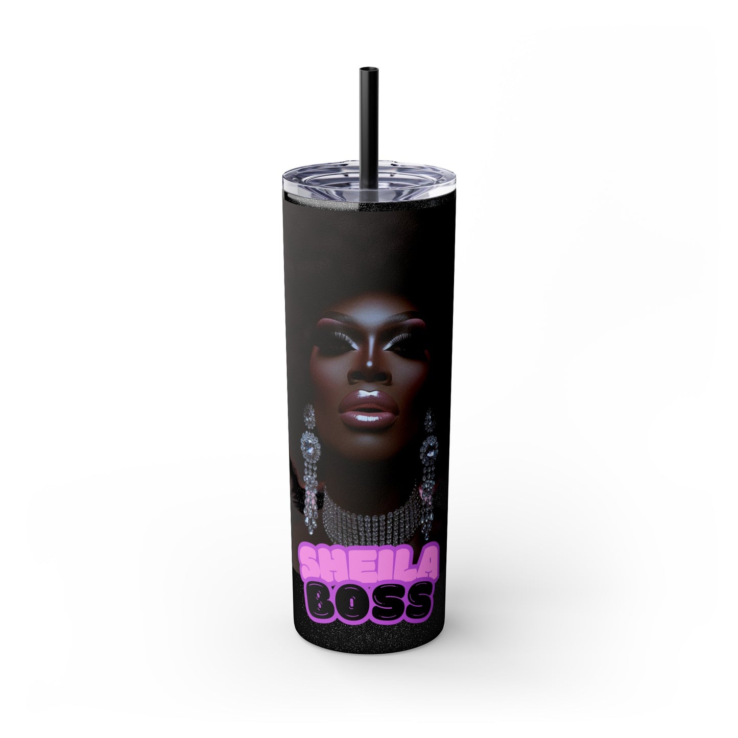 Sheila Boss Drag Tumbler with Straw, 20oz