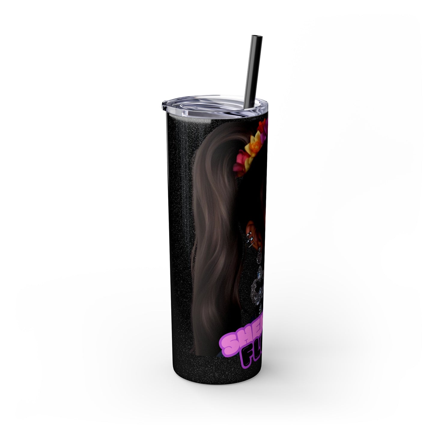 Sheneeda Floss Tumbler with Straw, 20oz