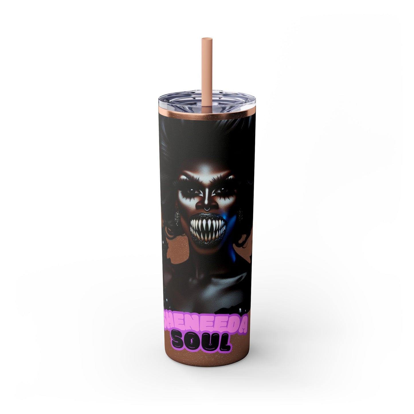 Sheneeda Soul Drag Tumbler with Straw, 20oz