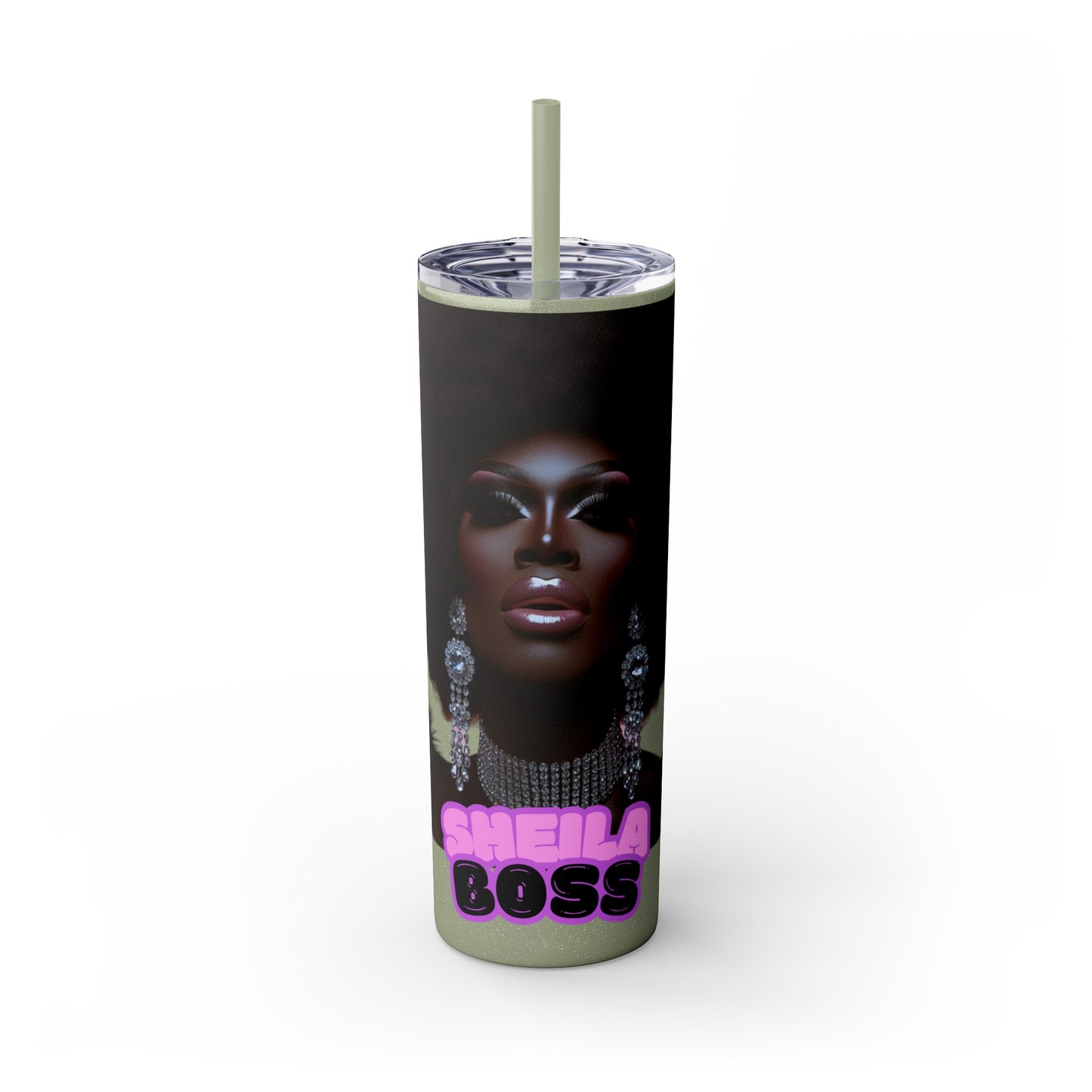 Sheila Boss Drag Tumbler with Straw, 20oz