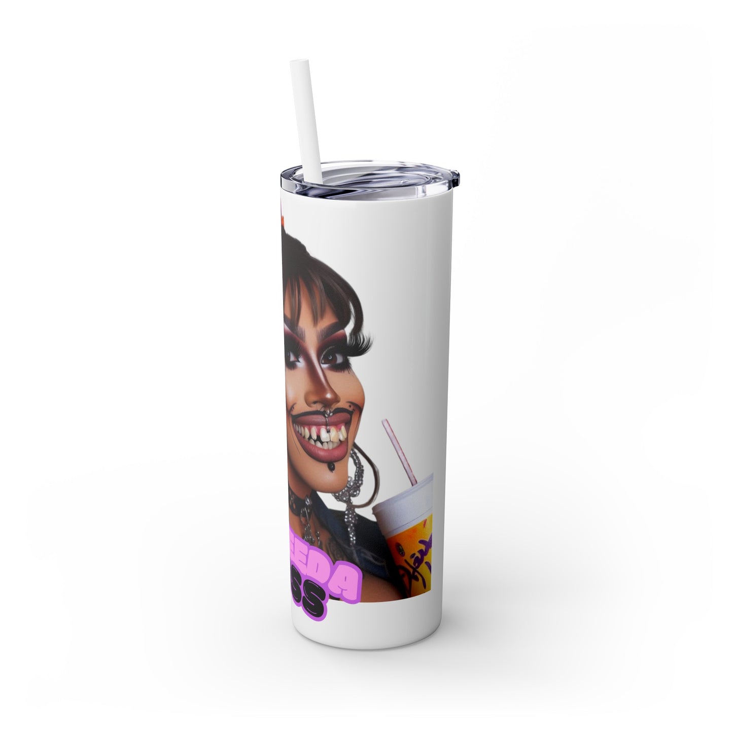 Sheneeda Floss Tumbler with Straw, 20oz