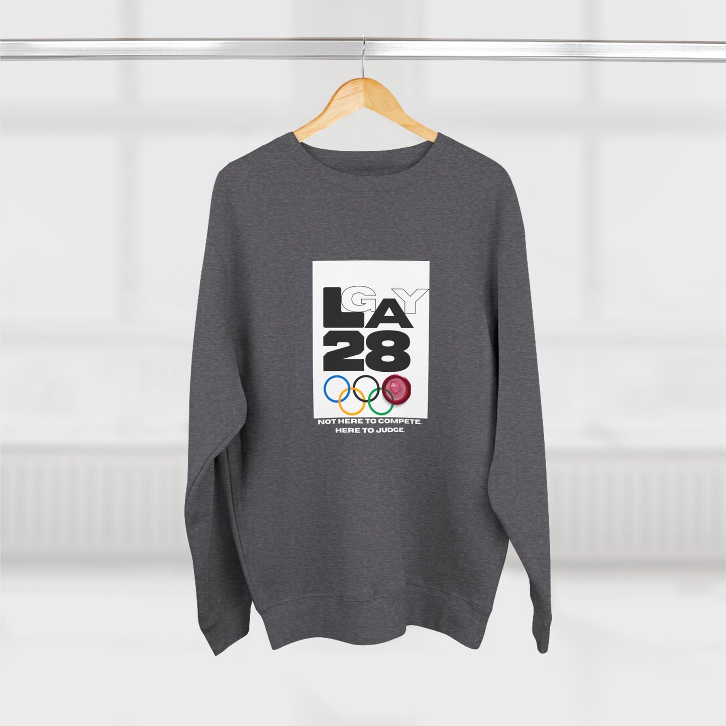 Here to Judge Crewneck Sweatshirt