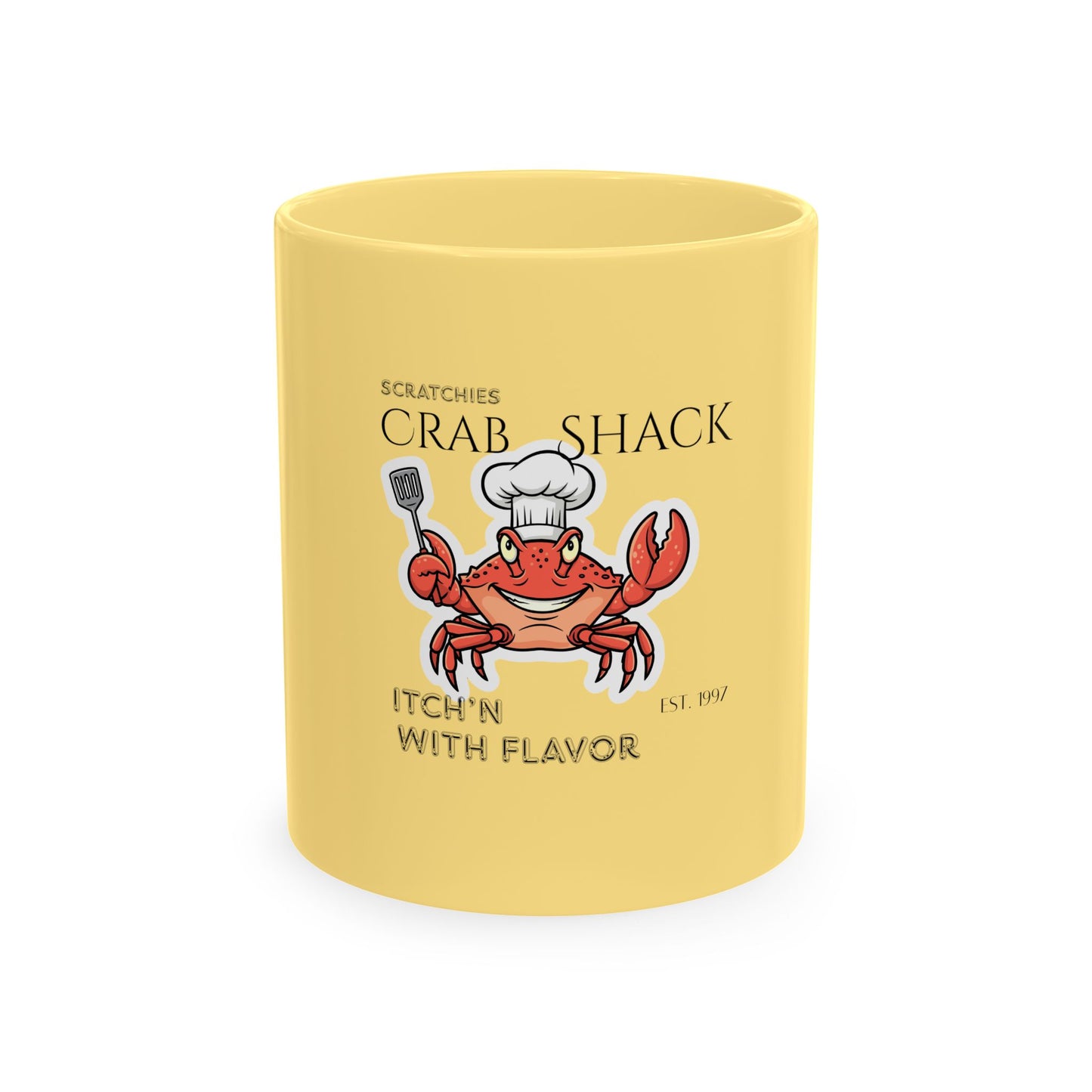 Crab Shack Mug — Retro Seafood (“Itch’n With Flavor”)