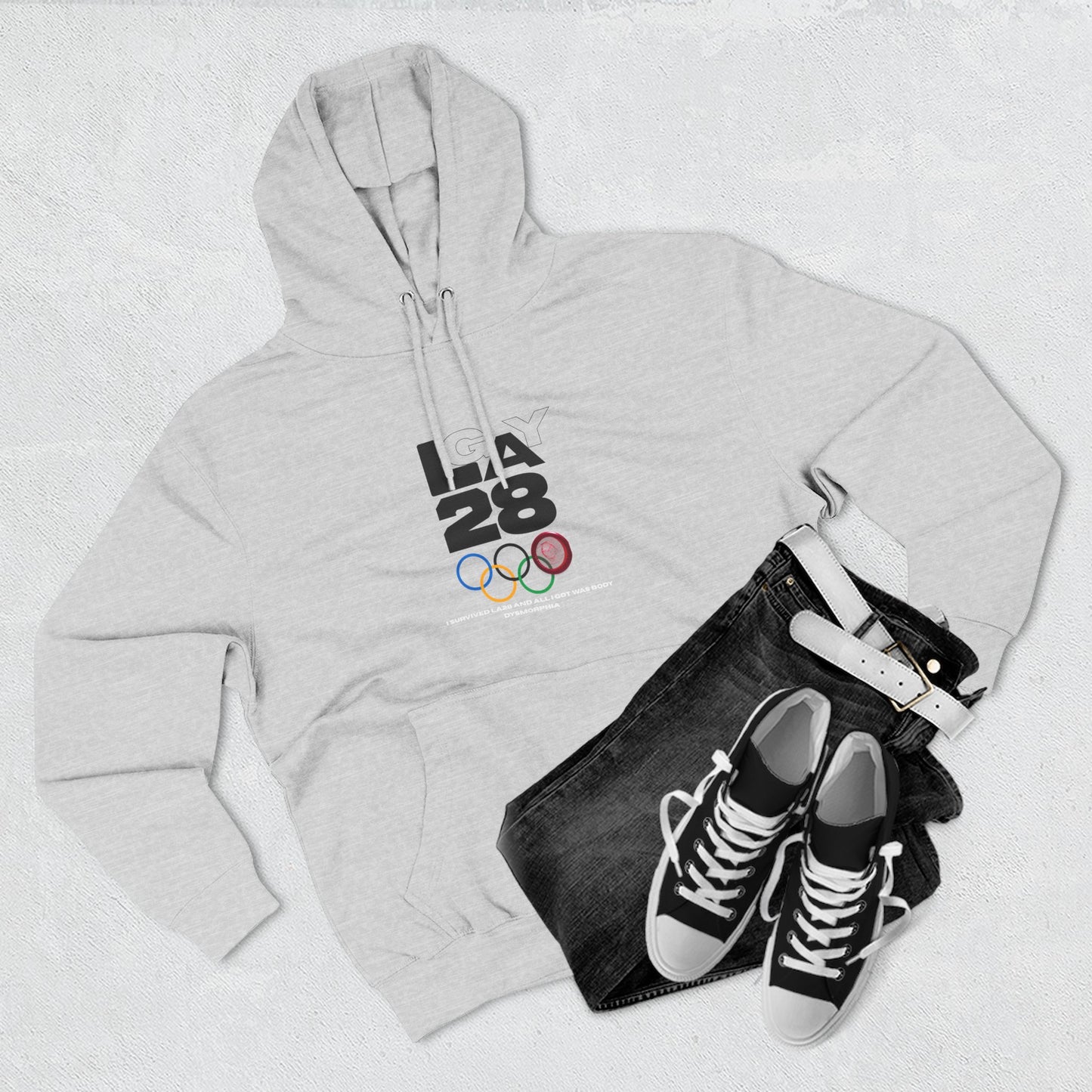 LA 28 Olympic Body Dysmorphia"  Hoodie Pullover