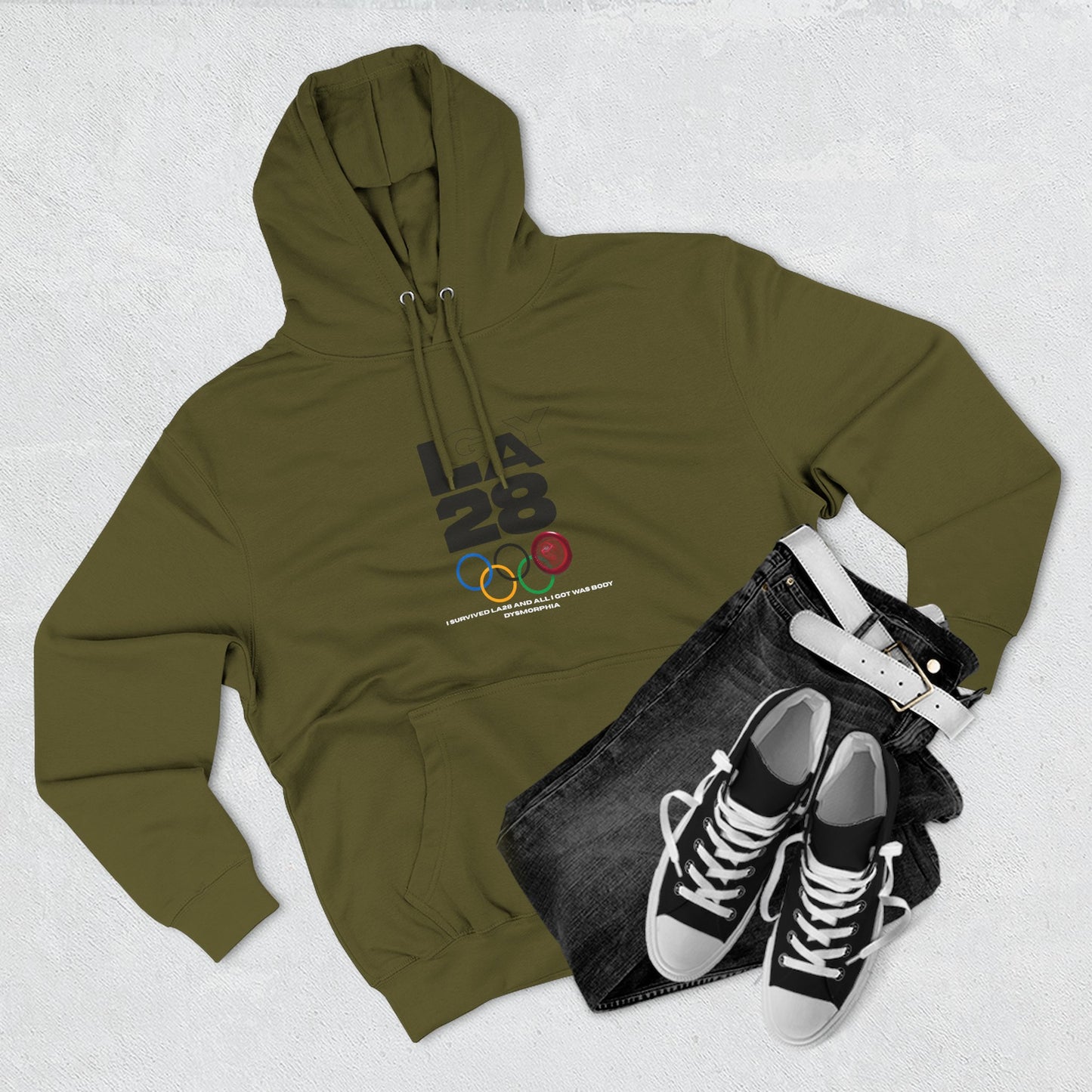 LA 28 Olympic Body Dysmorphia"  Hoodie Pullover