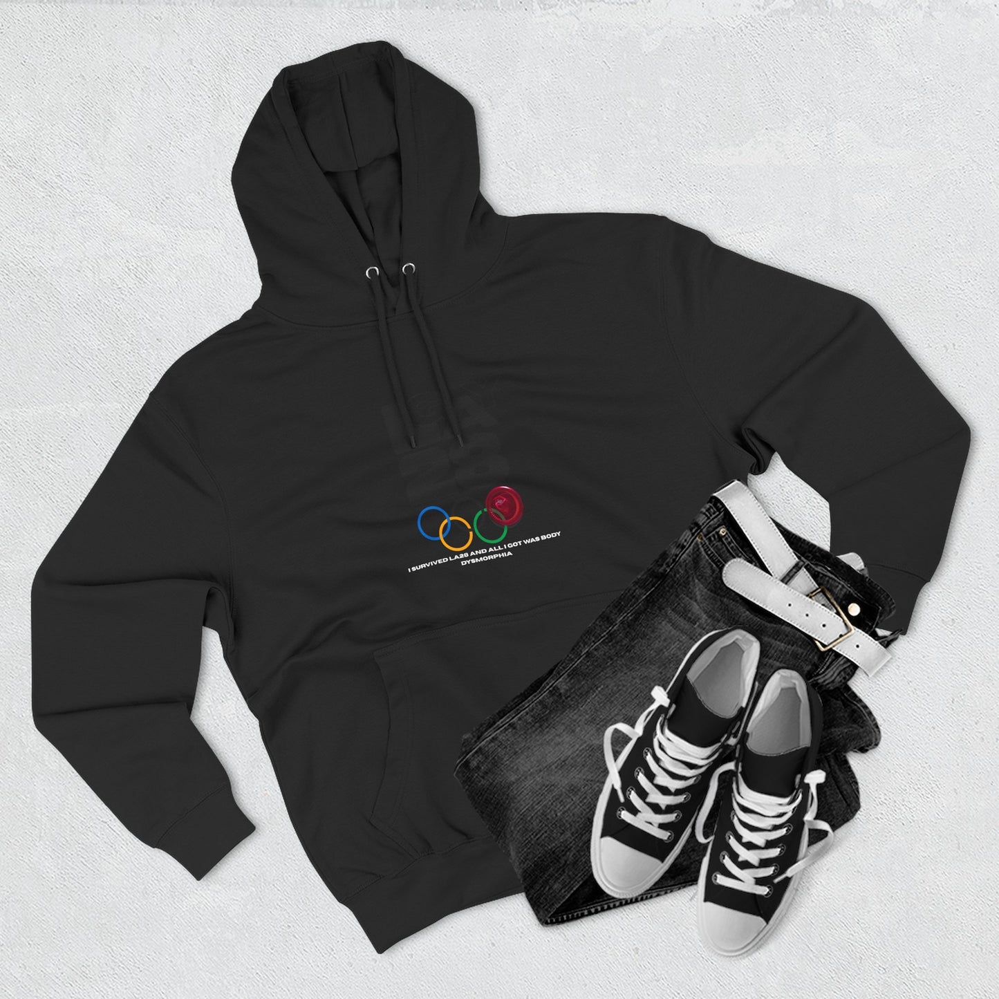 LA 28 Olympic Body Dysmorphia"  Hoodie Pullover