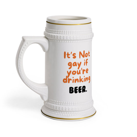 Not Gay Beer Stein Mug