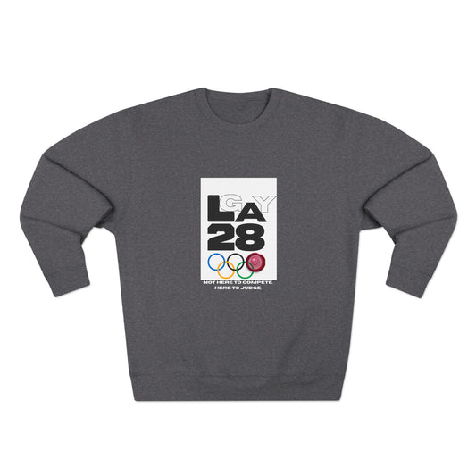 Here to Judge Crewneck Sweatshirt