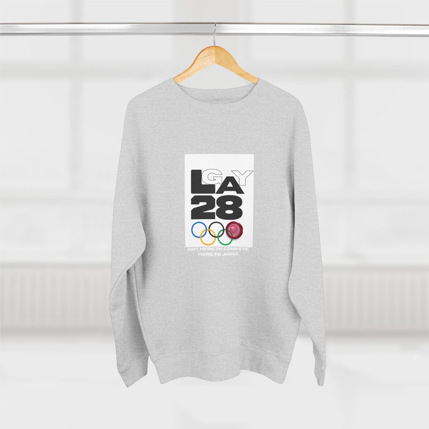 Here to Judge Crewneck Sweatshirt