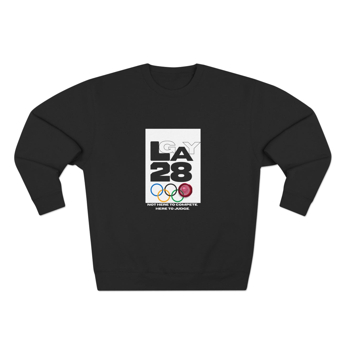 Here to Judge Crewneck Sweatshirt