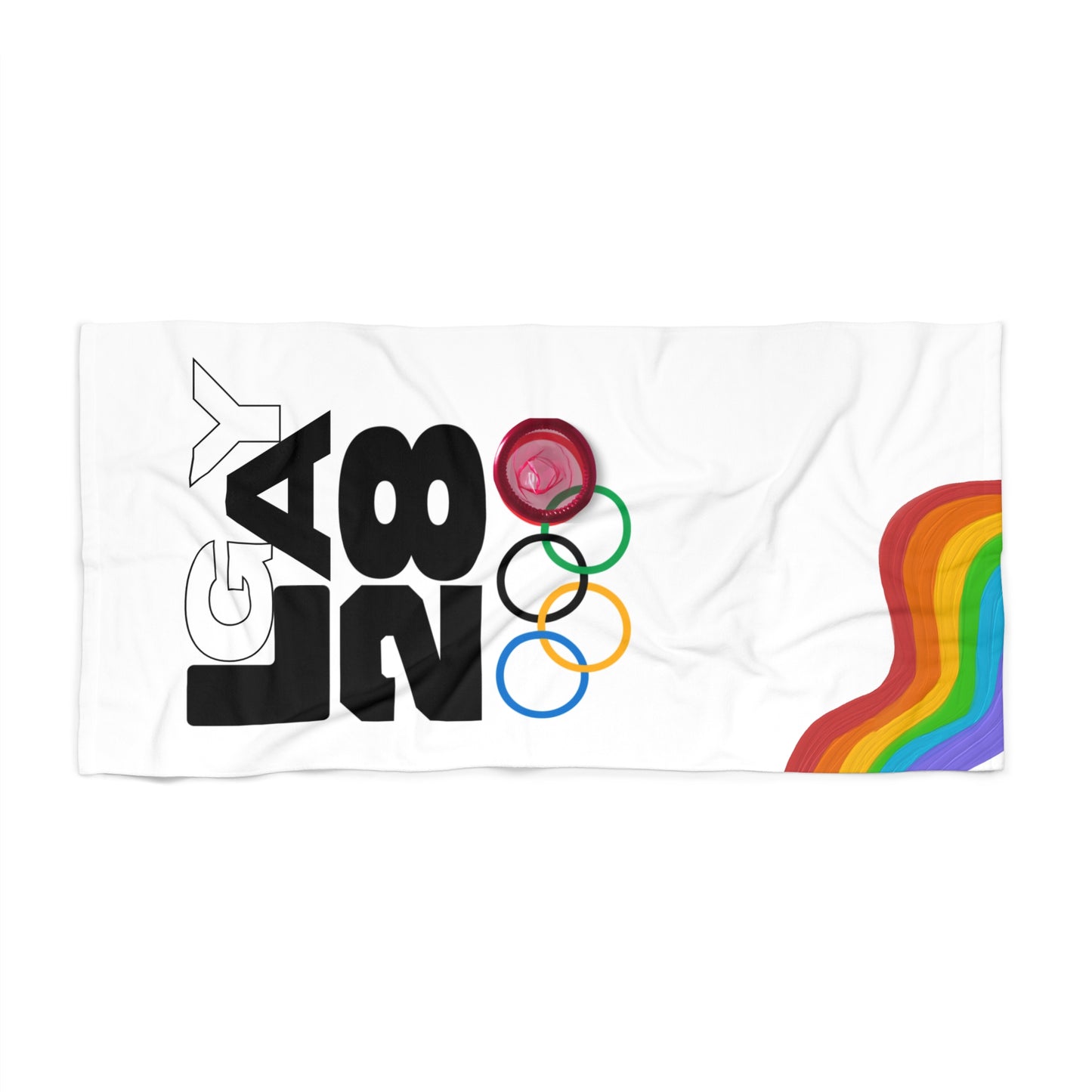 LA x 28 Olympic Rainbow Beach Towel