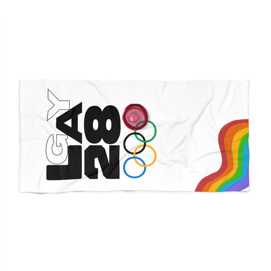 LA x 28 Olympic Rainbow Beach Towel