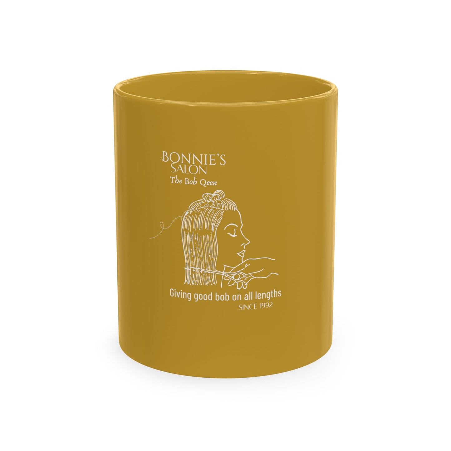Bonnie's Salon Mug — 'The Bob Queen'