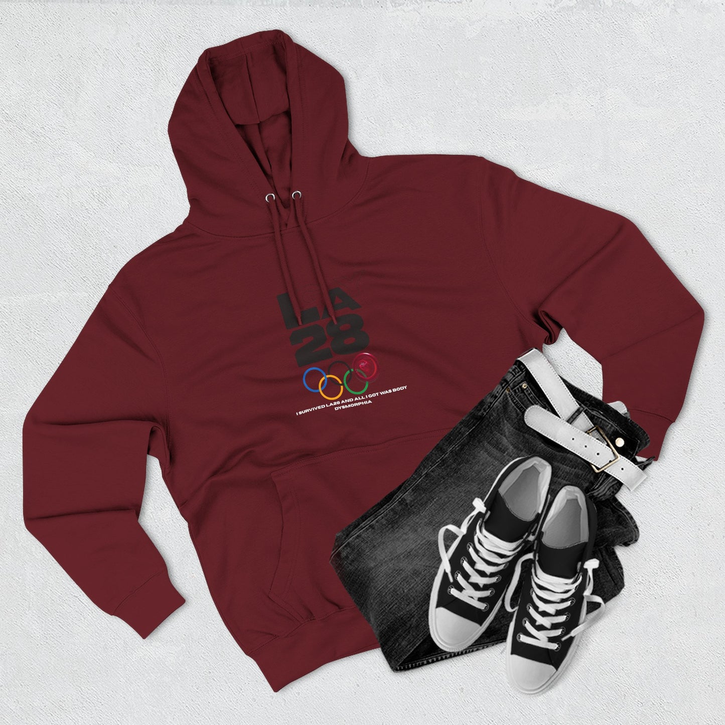 LA 28 Olympic Body Dysmorphia"  Hoodie Pullover