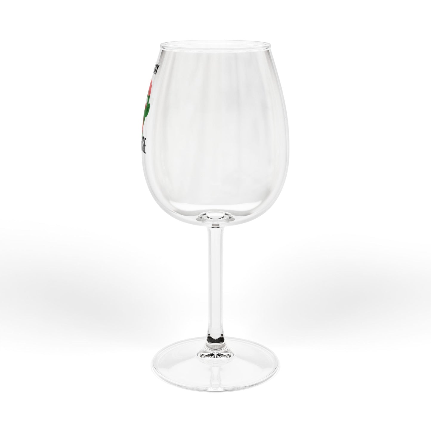 “I’m Okay I Promise” Zombie Wine Glass