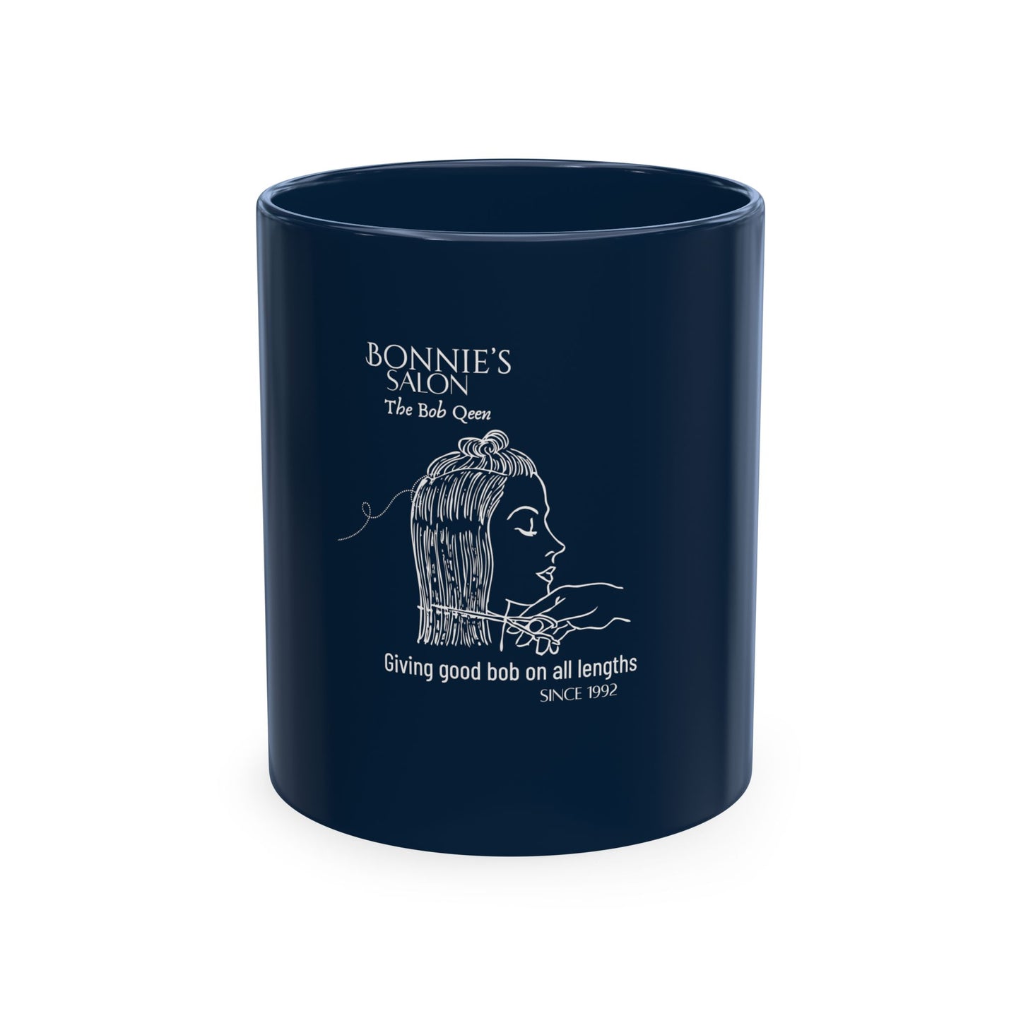 Bonnie's Salon Mug — 'The Bob Queen'