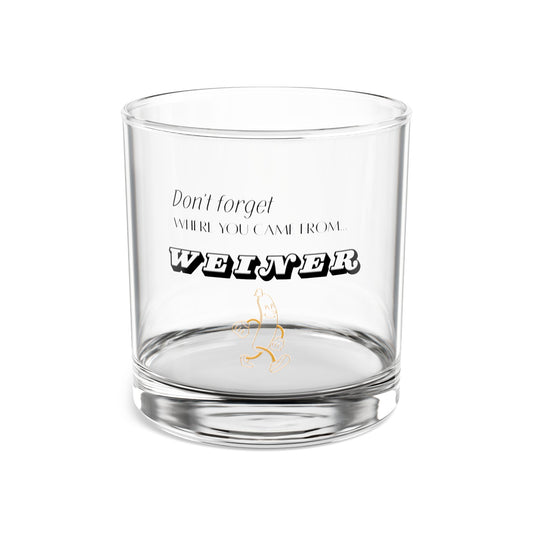 “Don’t Forget Where You Came From” Vintage Rocks Glass