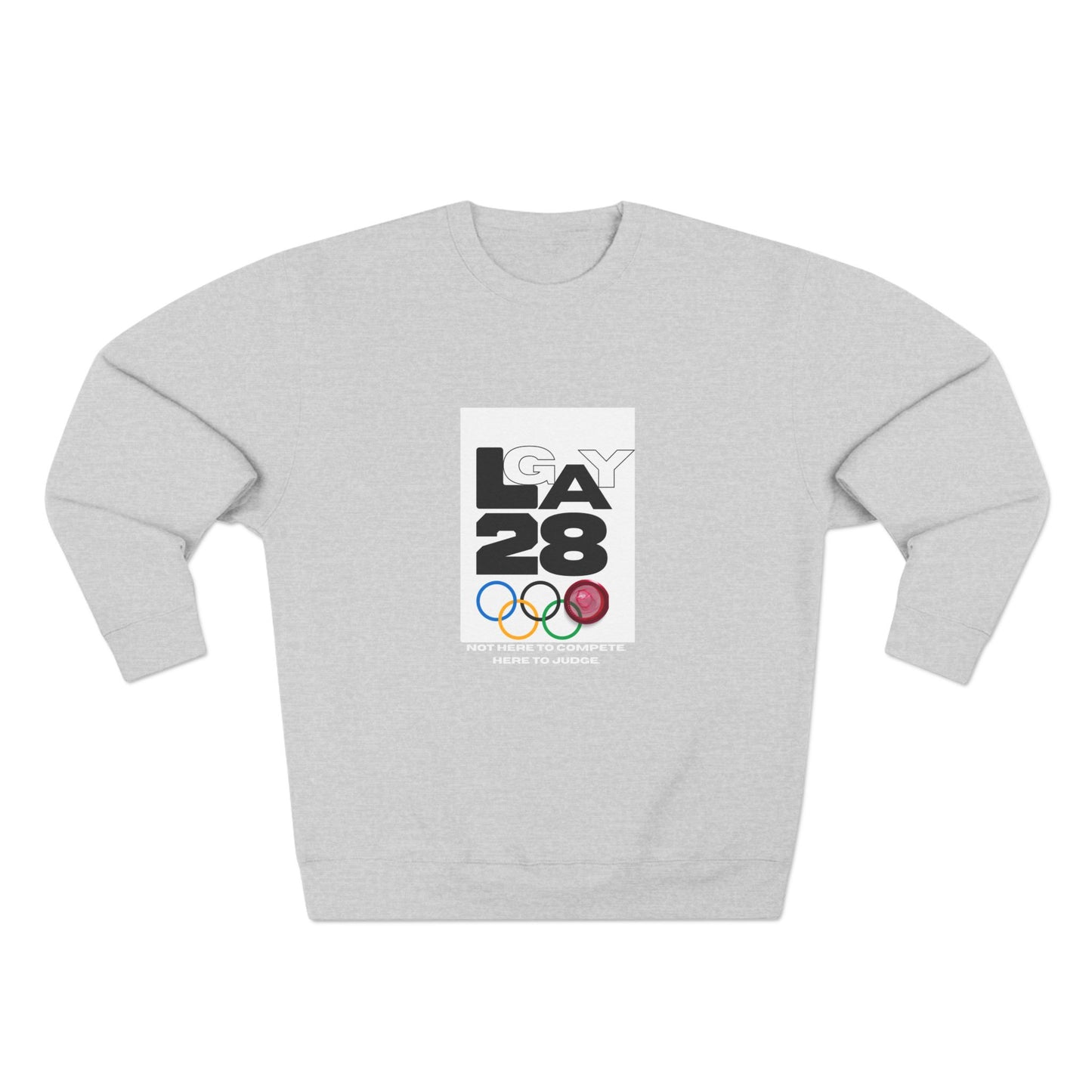 Here to Judge Crewneck Sweatshirt