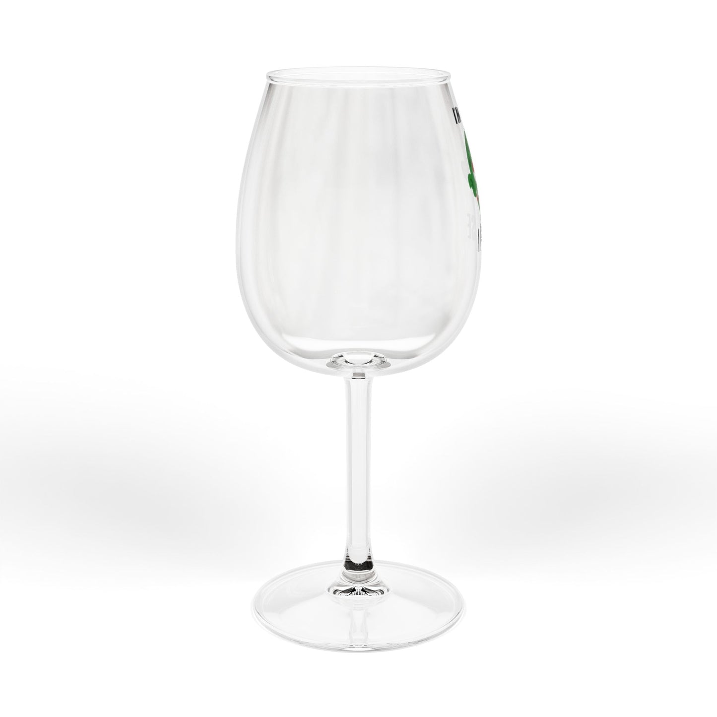 “I’m Okay I Promise” Zombie Wine Glass
