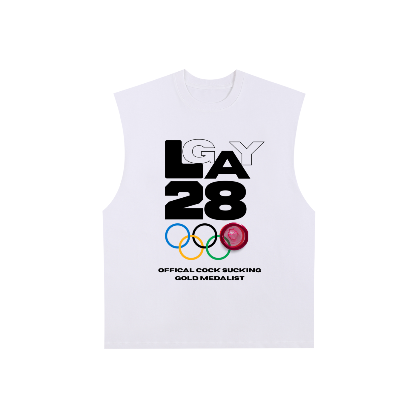 Raw Edge Cotton Tank Top