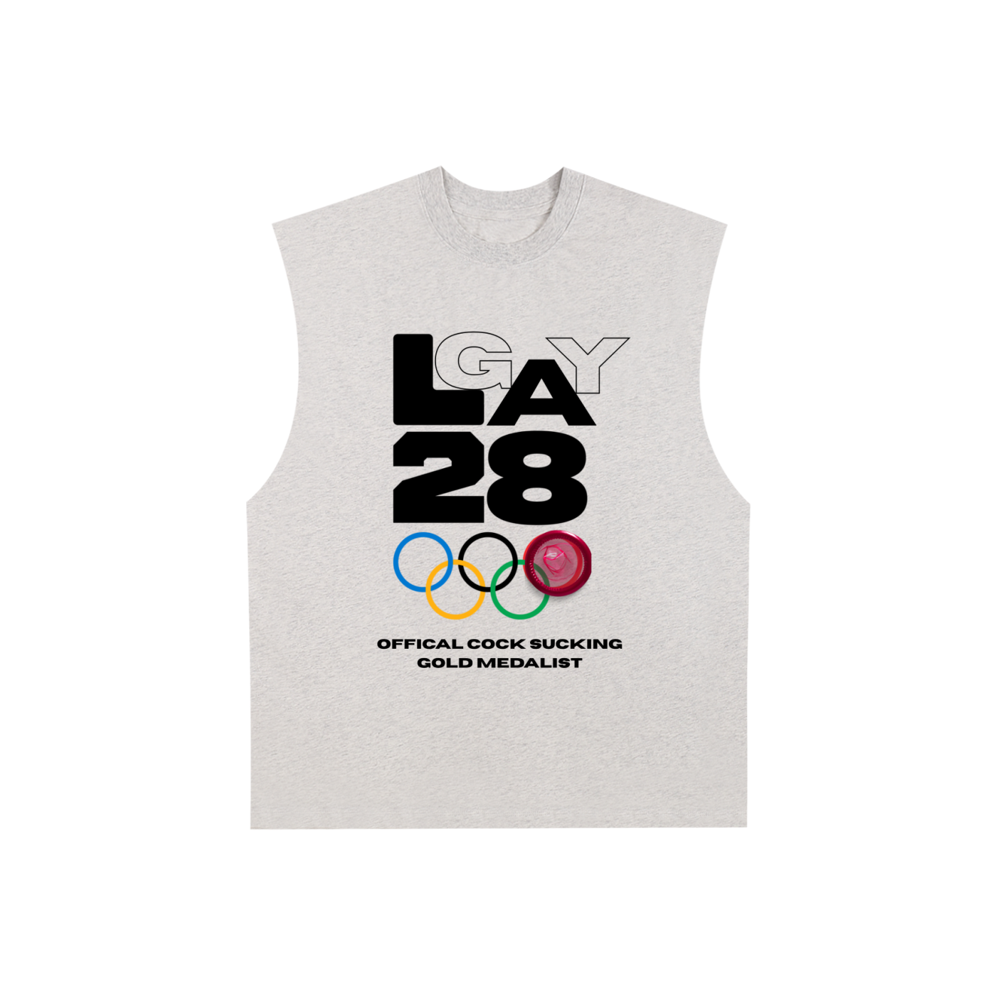 Raw Edge Cotton Tank Top